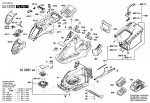 Bosch 3 600 HB9 607 Advancedrotak 36-690 Lawnmower 36 V / Eu Spare Parts